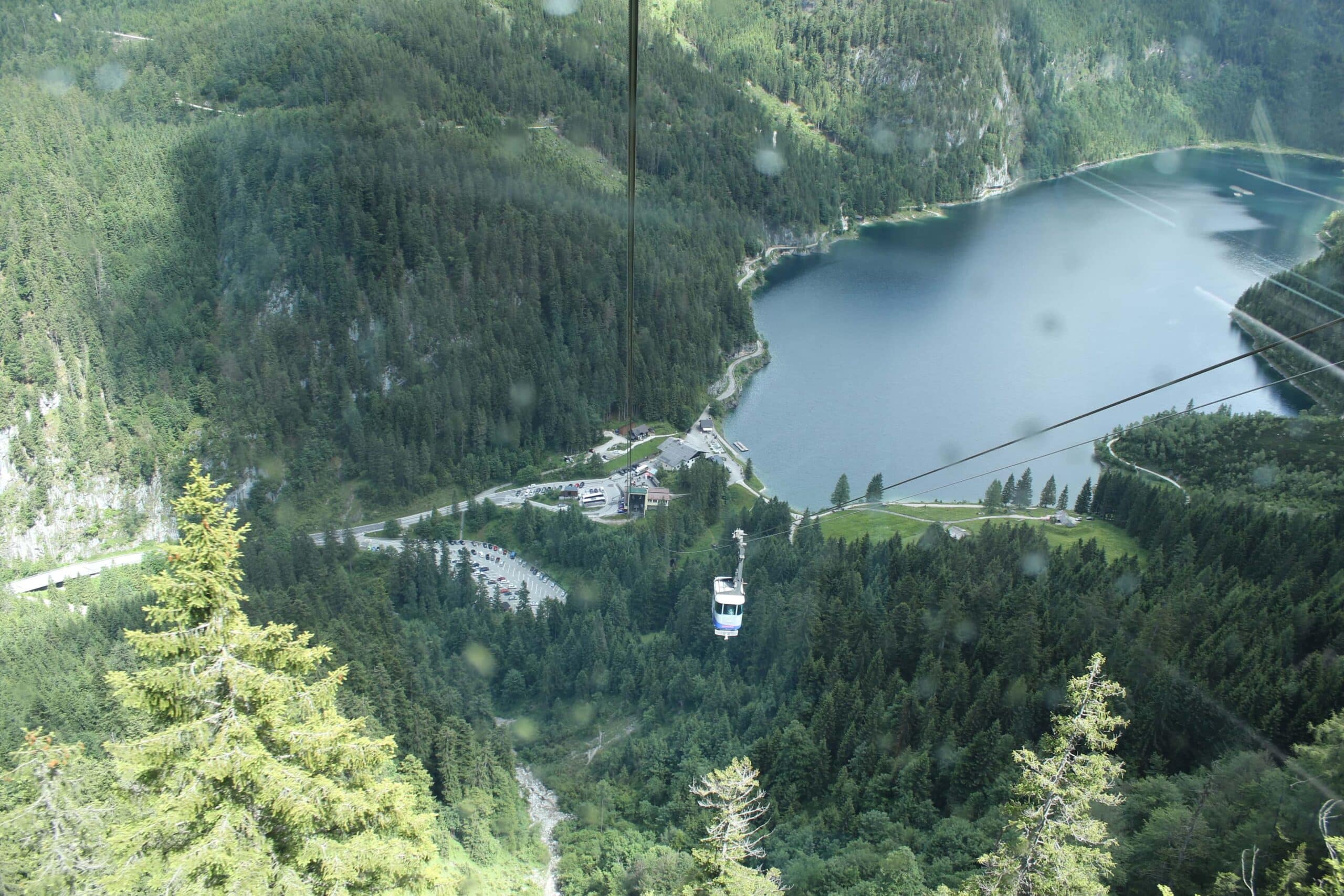 Heading to the Zweiselalm on the Gosaukammbahn cable car