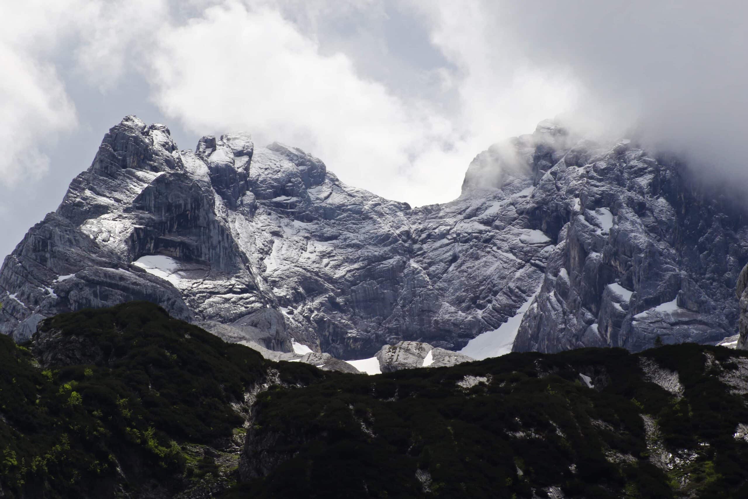 The Dachstein Glacier above Hinterer Gosausee