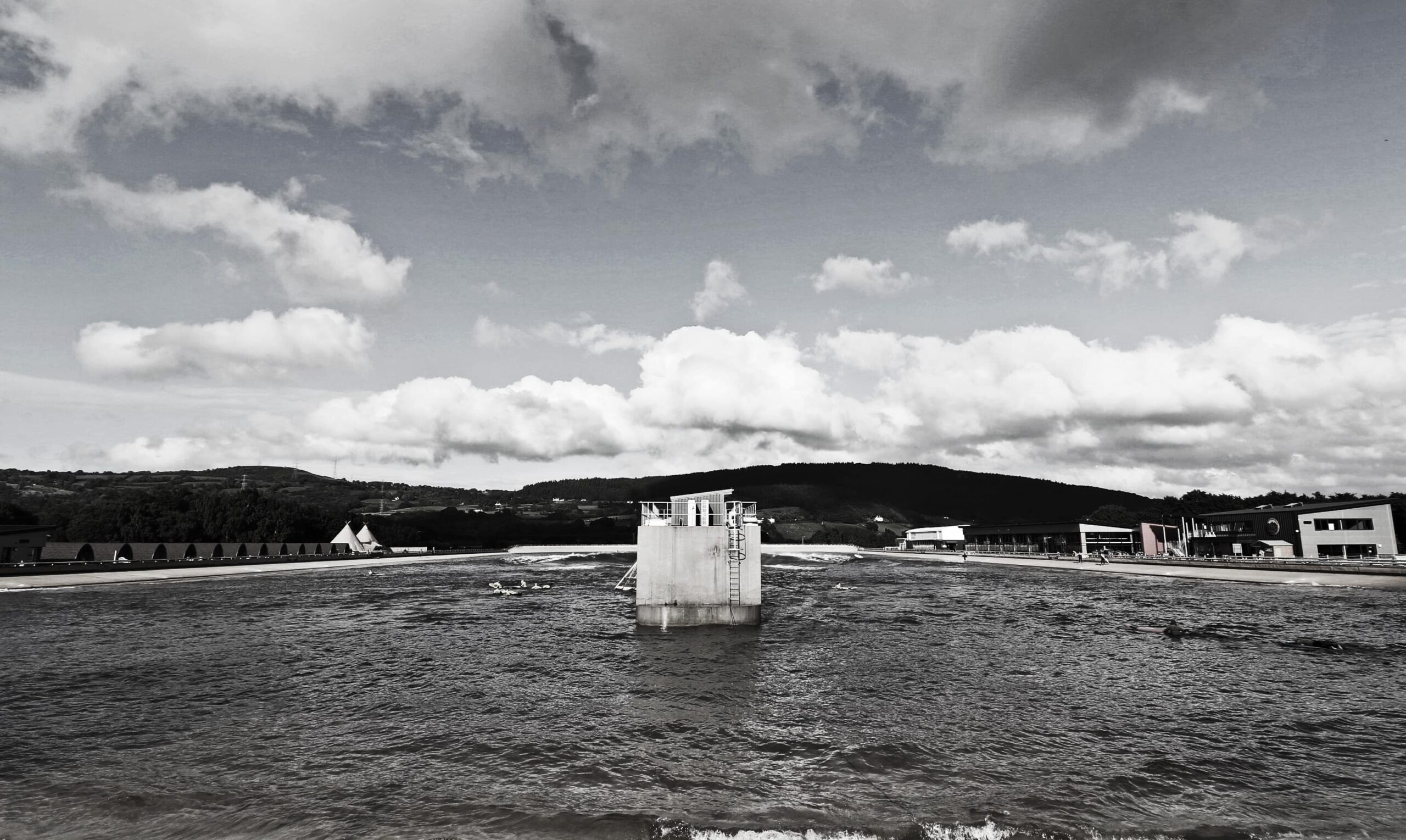 Surf lagoon views at Surf Snowdonia