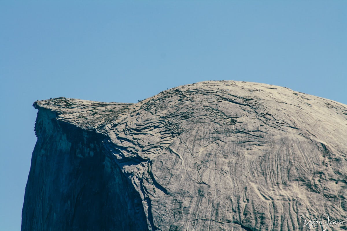 Close up of Half Dome's summit