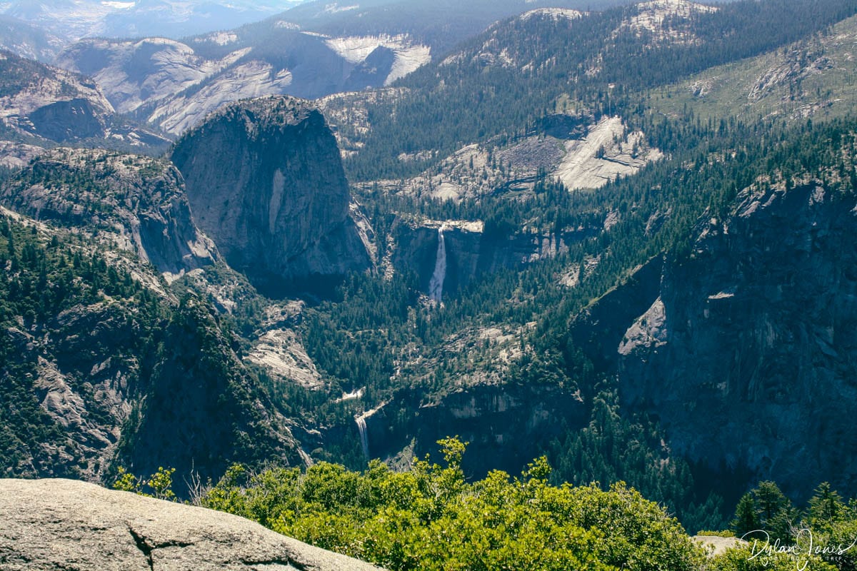Looking down towards the Mist Trail on a Yosemite 3 Day Itinerary