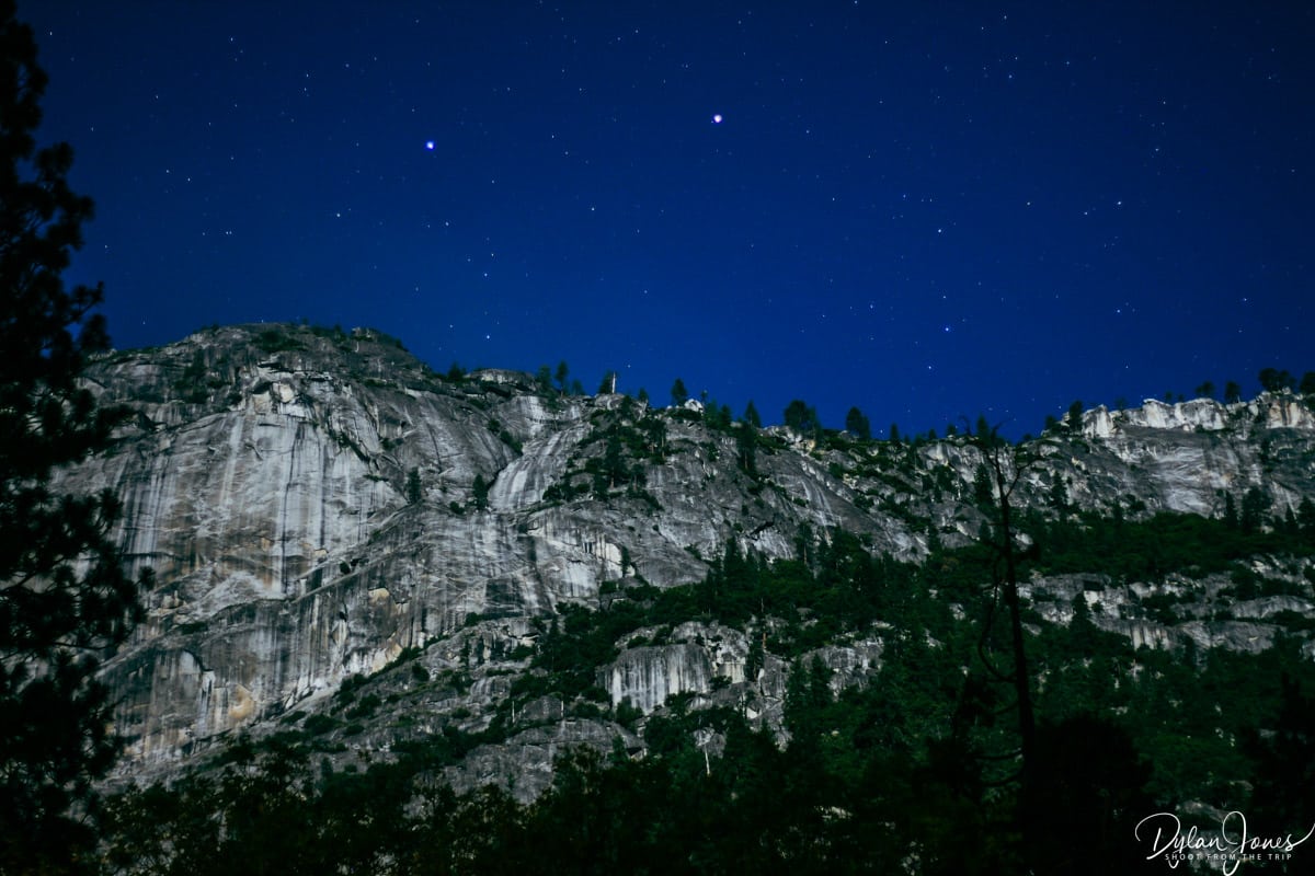 Night sky at Yosemite National Park