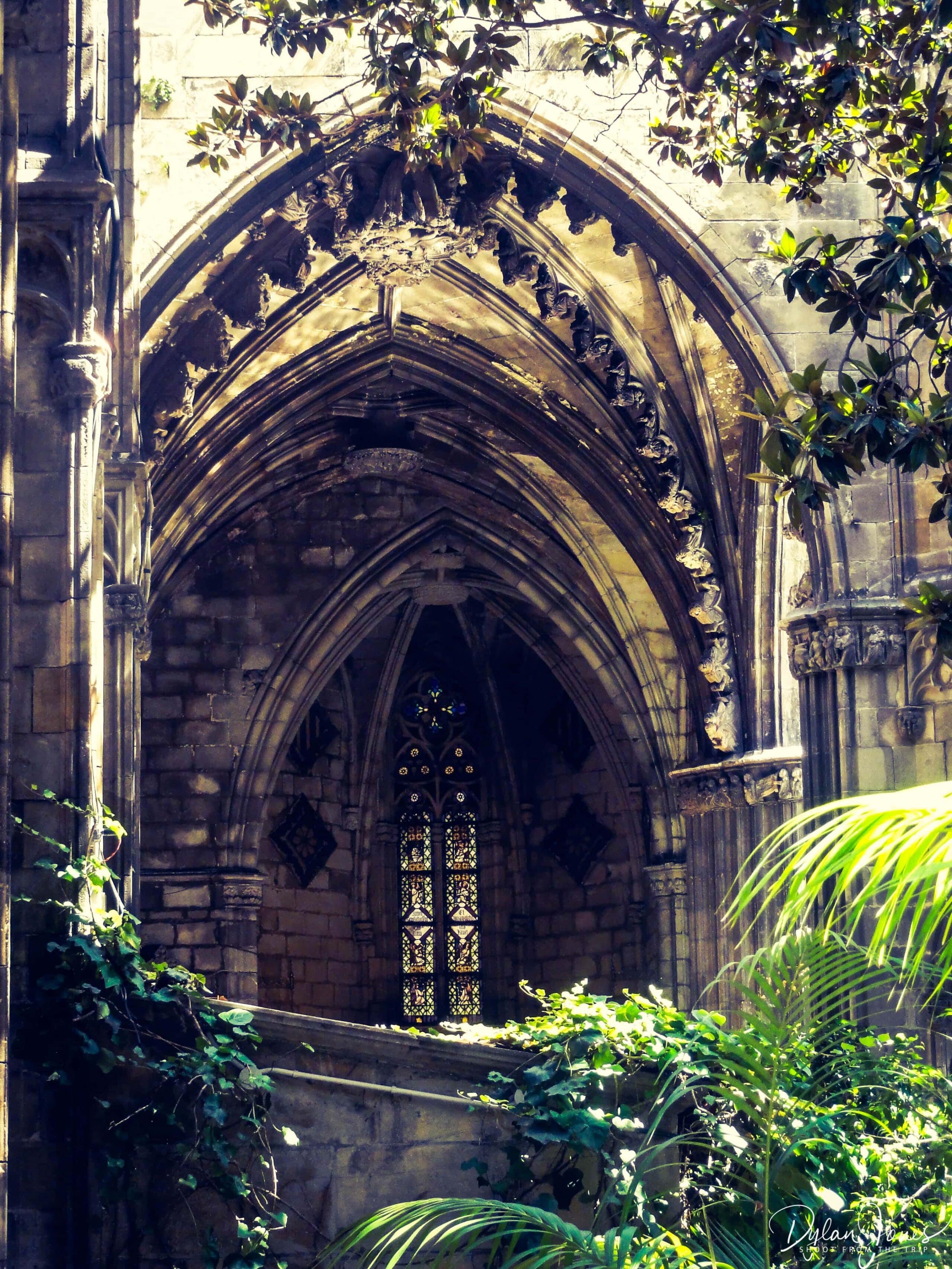 The cloisters at Barcelona Cathedral