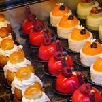 a selection of colourful desserts at meert in lille