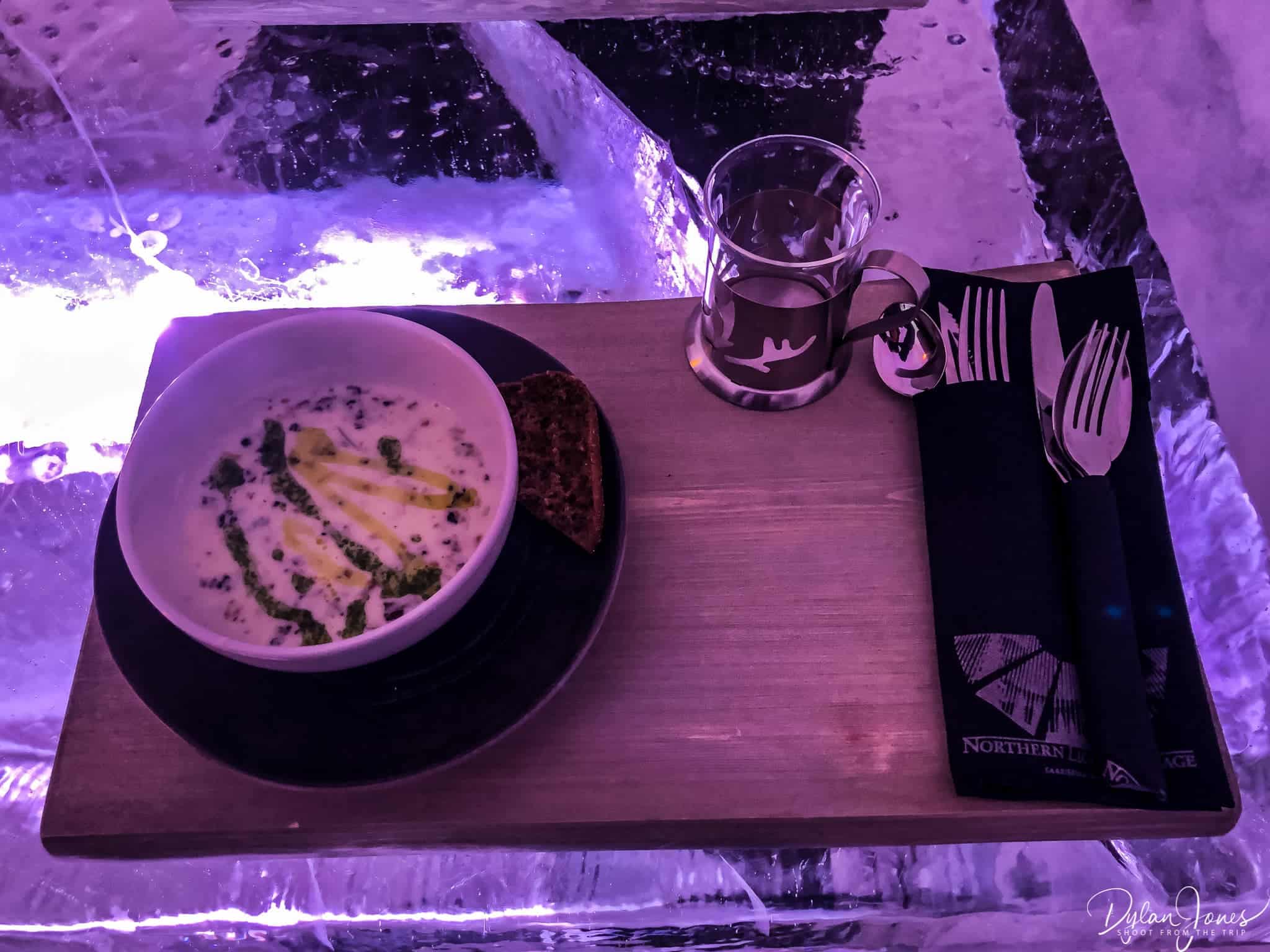 Mushroom soup starter Saariselkä Lapland