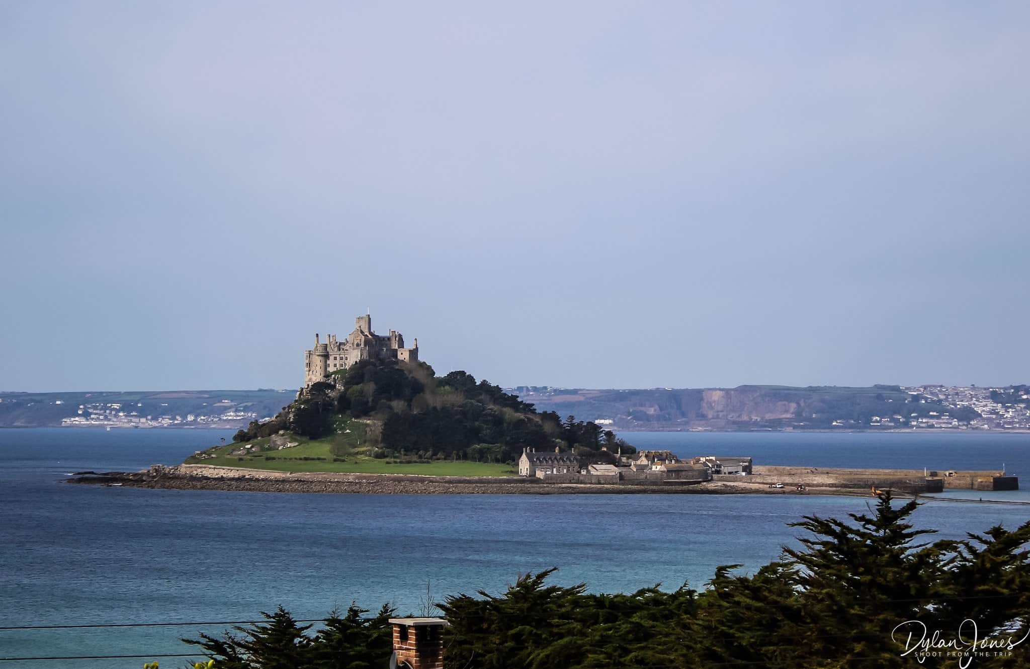 Perfect views of St. Michael's Mount from the Mount Haven Hotel, South Cornwall coast