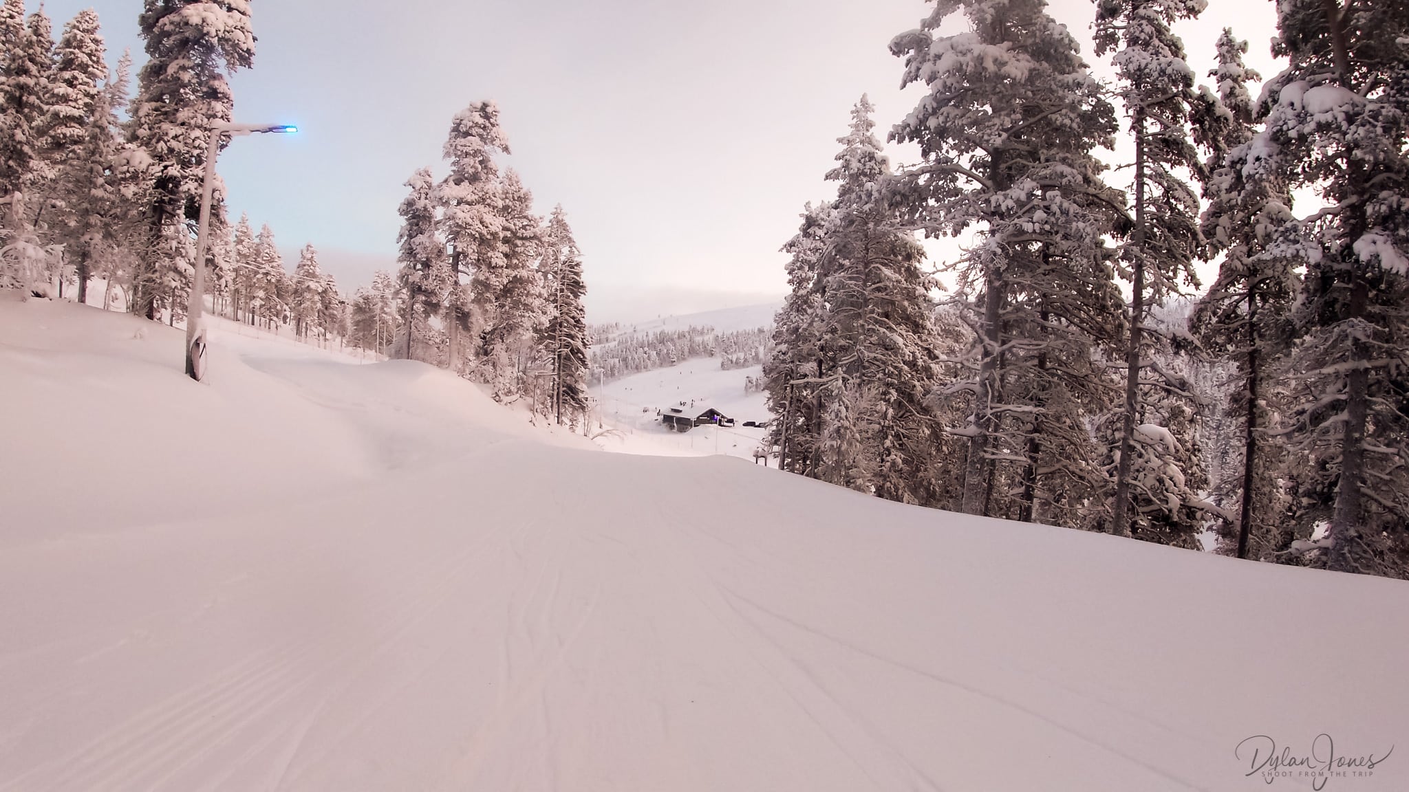 The final stretch back down to the Ski Resort, Saariselkä Lapland