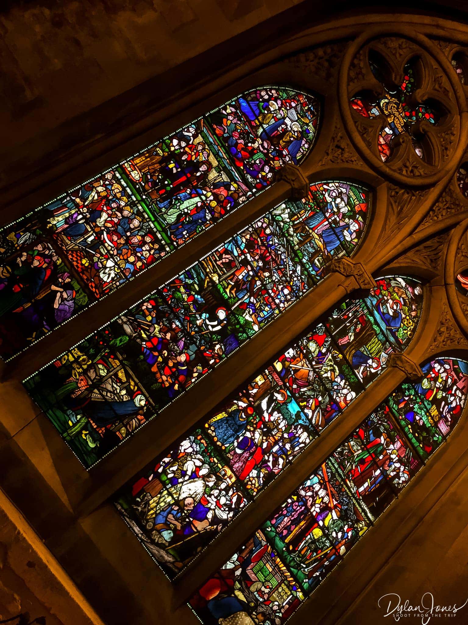 Stained glass in Christchurch Cathedral