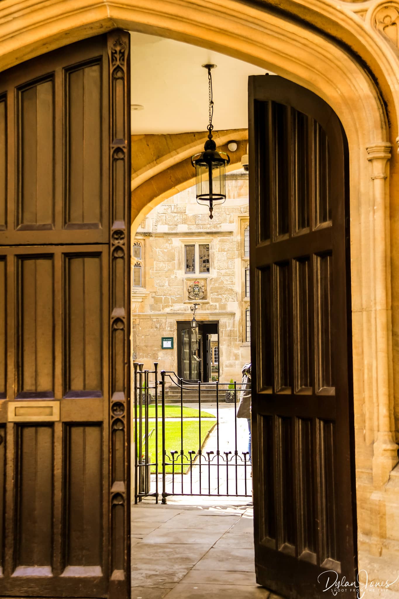 A view through an archway during a weekend in Oxford