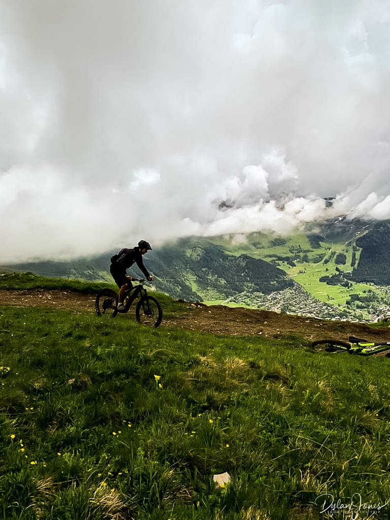 E-Biking high in the mountains