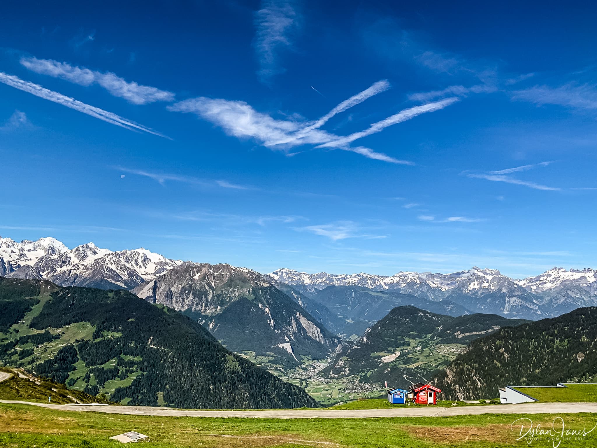 The perfect mountain top setting for a Yoga session during a Verbier Summer Break