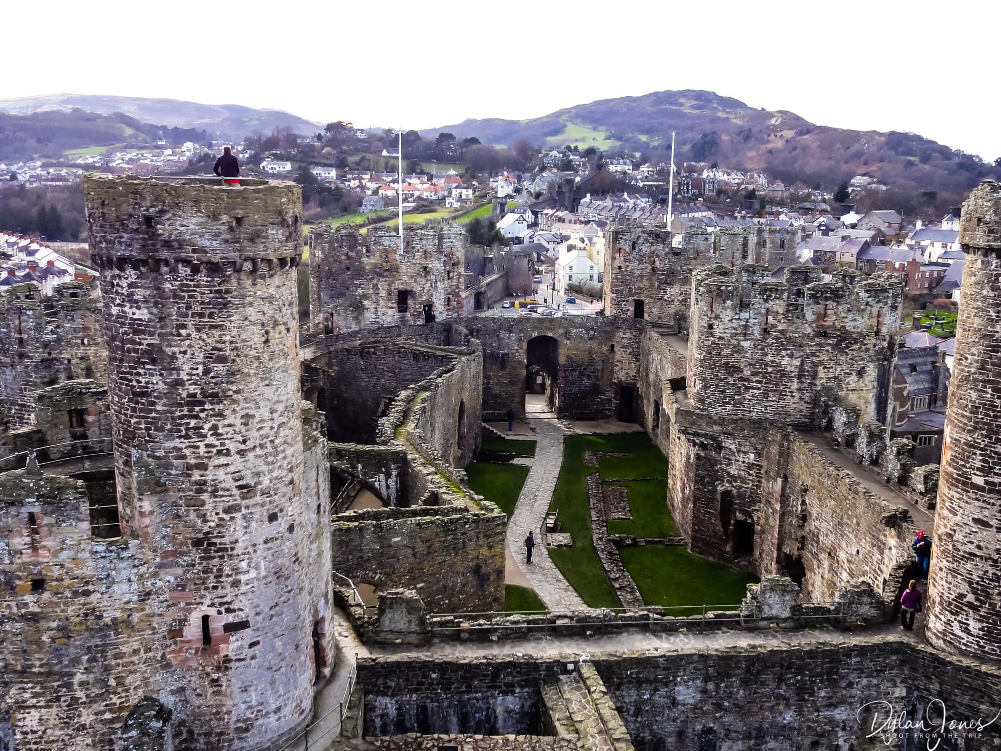 A view into Conwy Castle