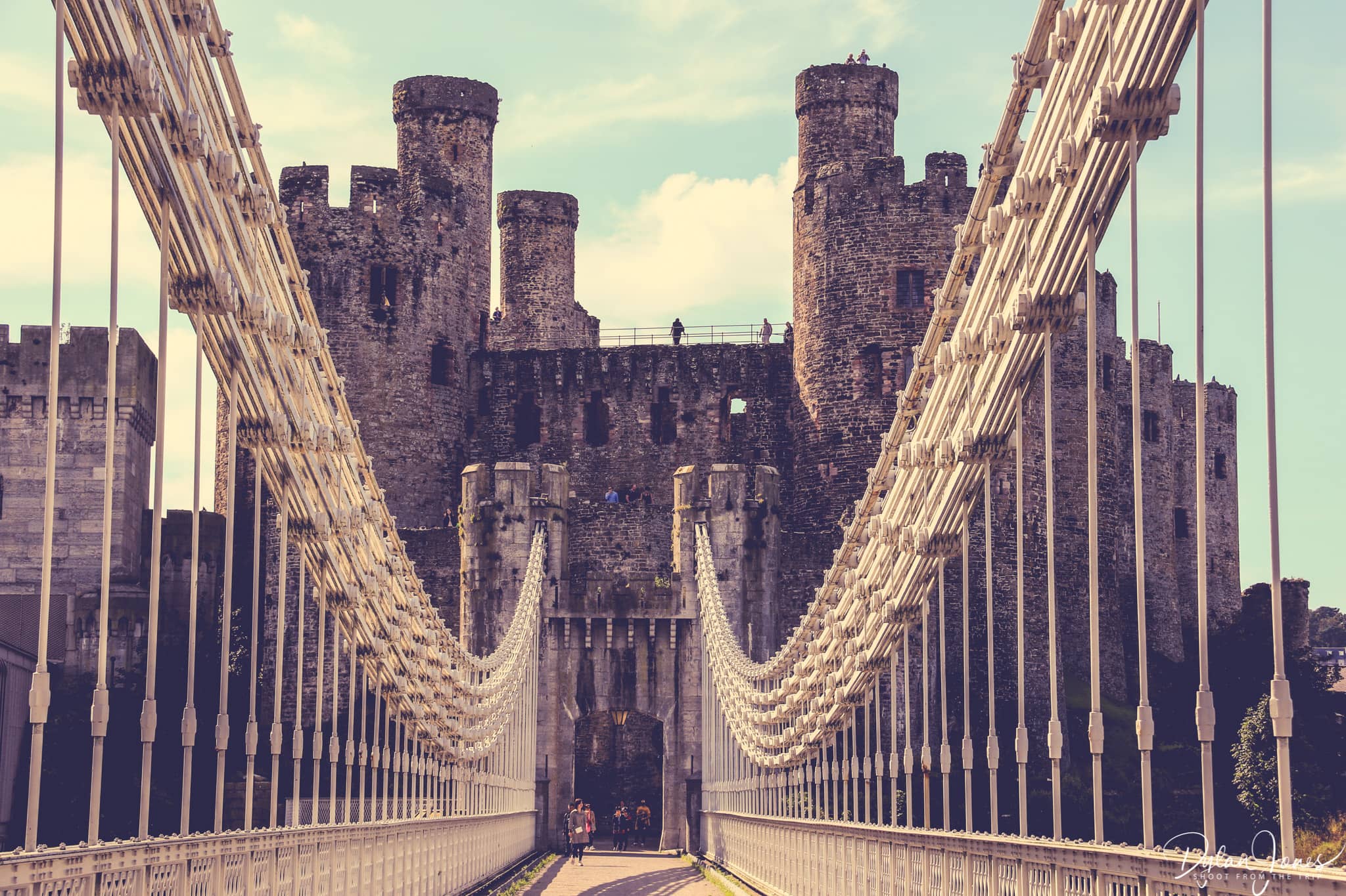 Conwy Castle and Suspension Bridge