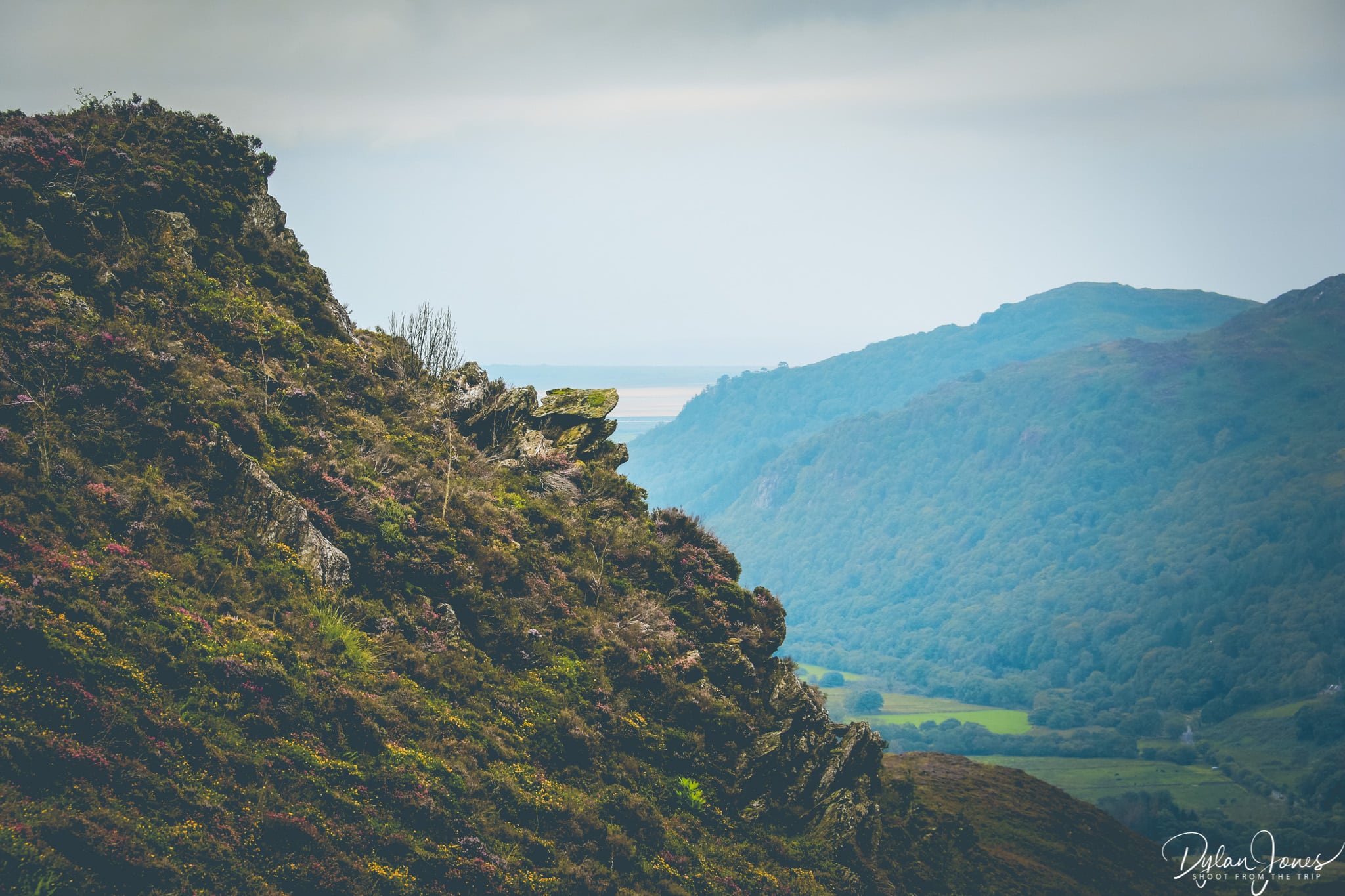 The rocky outcrops of Cwm Bychan