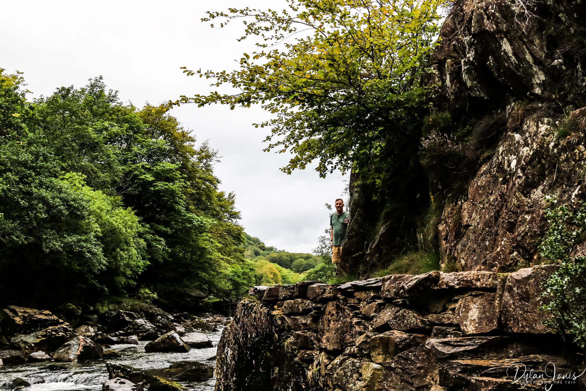 Stone pathway of the Aberglaslyn Gorge
