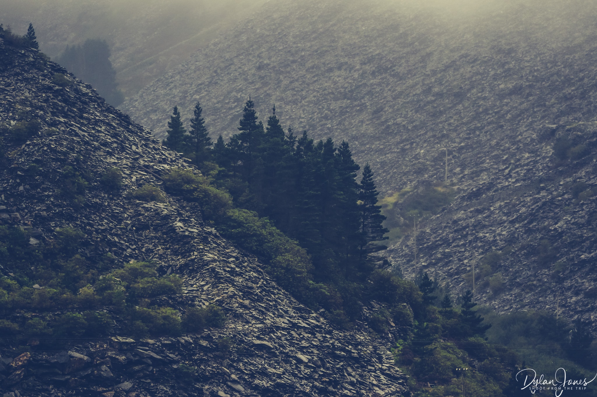 The slate mountains of Llechwedd