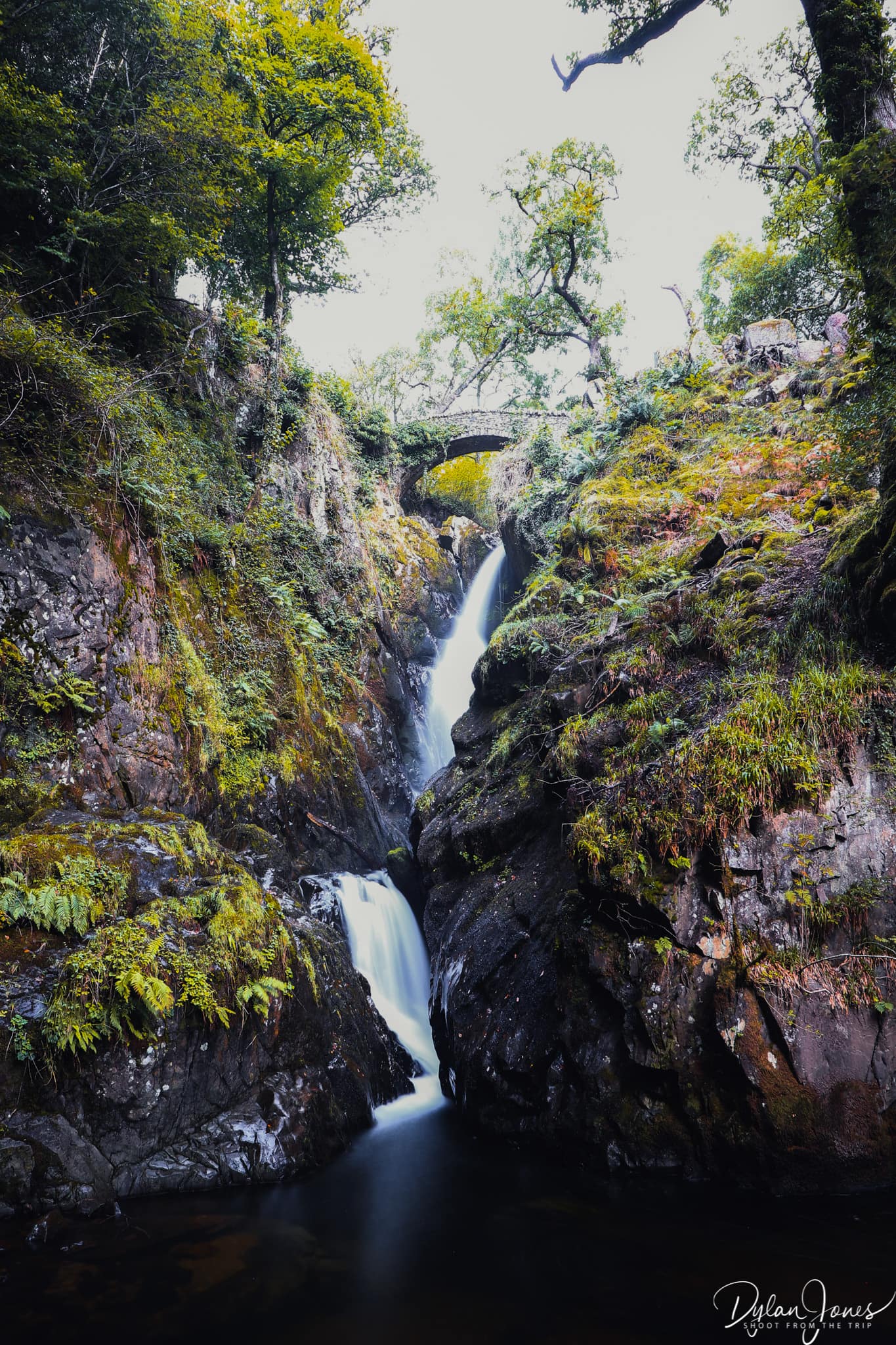 A long exposure shot of Aira Force