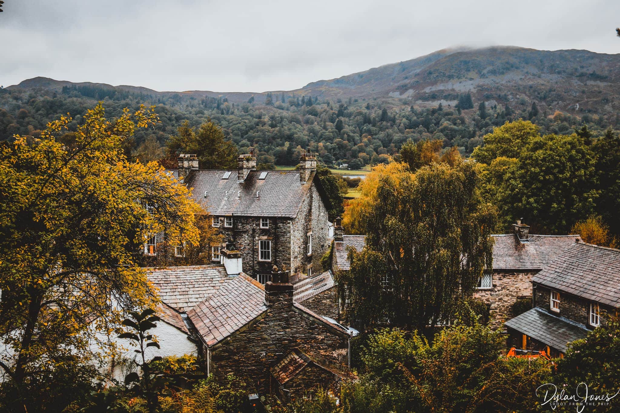 View from the gardens of Dove Cottage