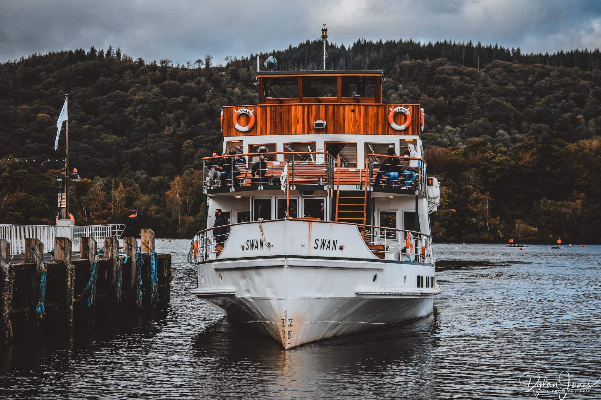 MV Swan steamer on Lake Windermere