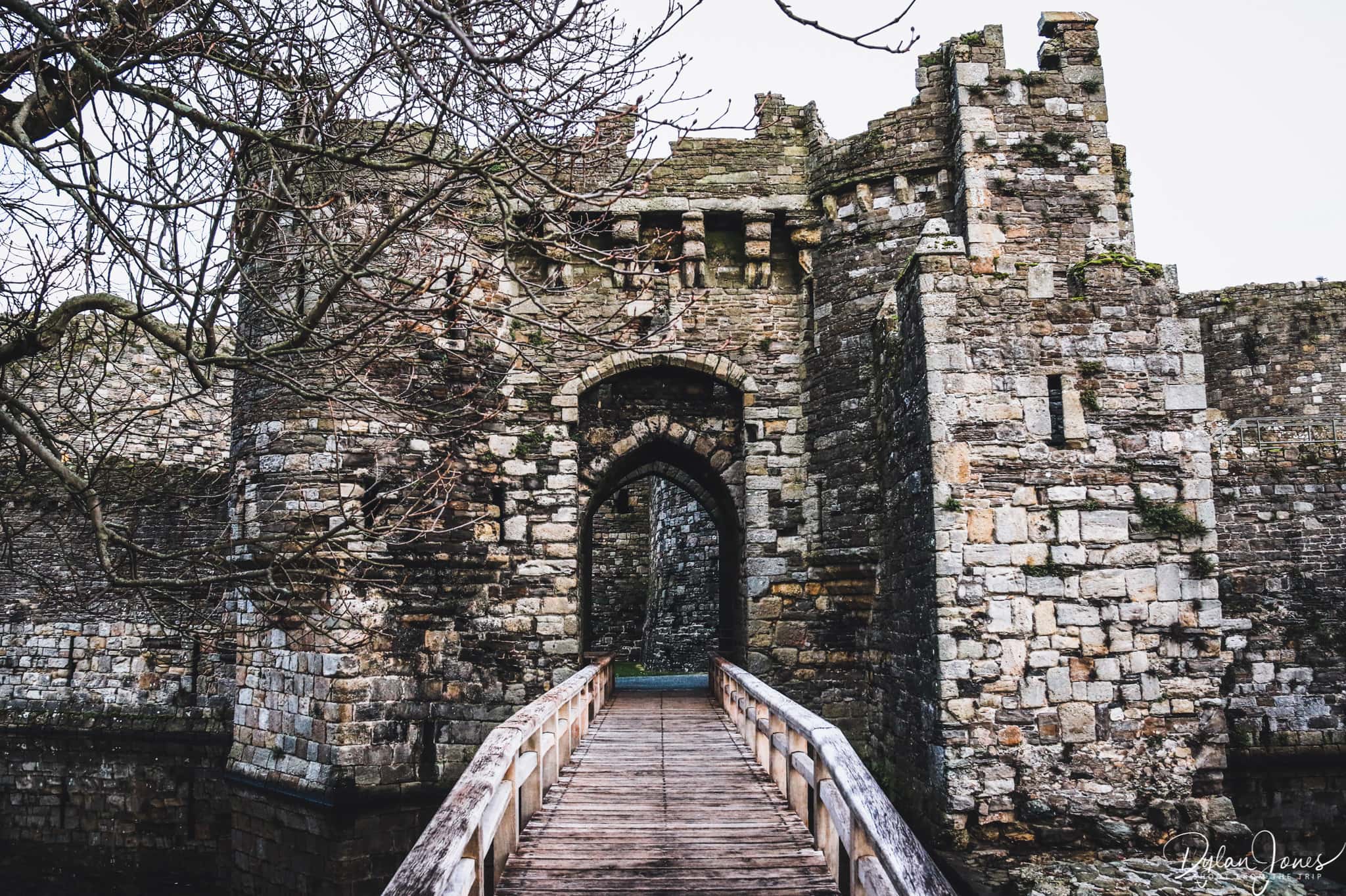 Entrance gate to Beaumaris Castle