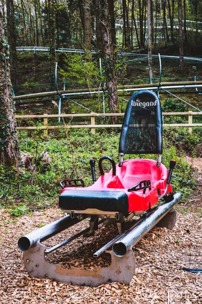 Fforest Coaster Sled at Zip World Fforest, one of the best North Wales attractions to get the adrenaline pumping