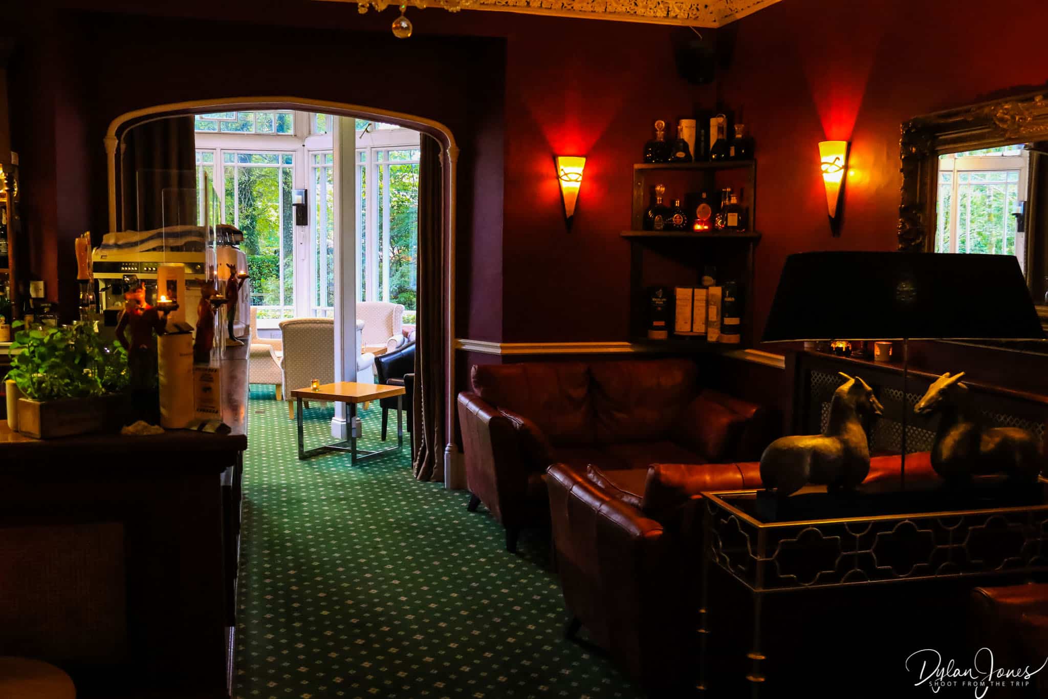 The bar area at Wordsworth Hotel & Spa, Grasmere Village