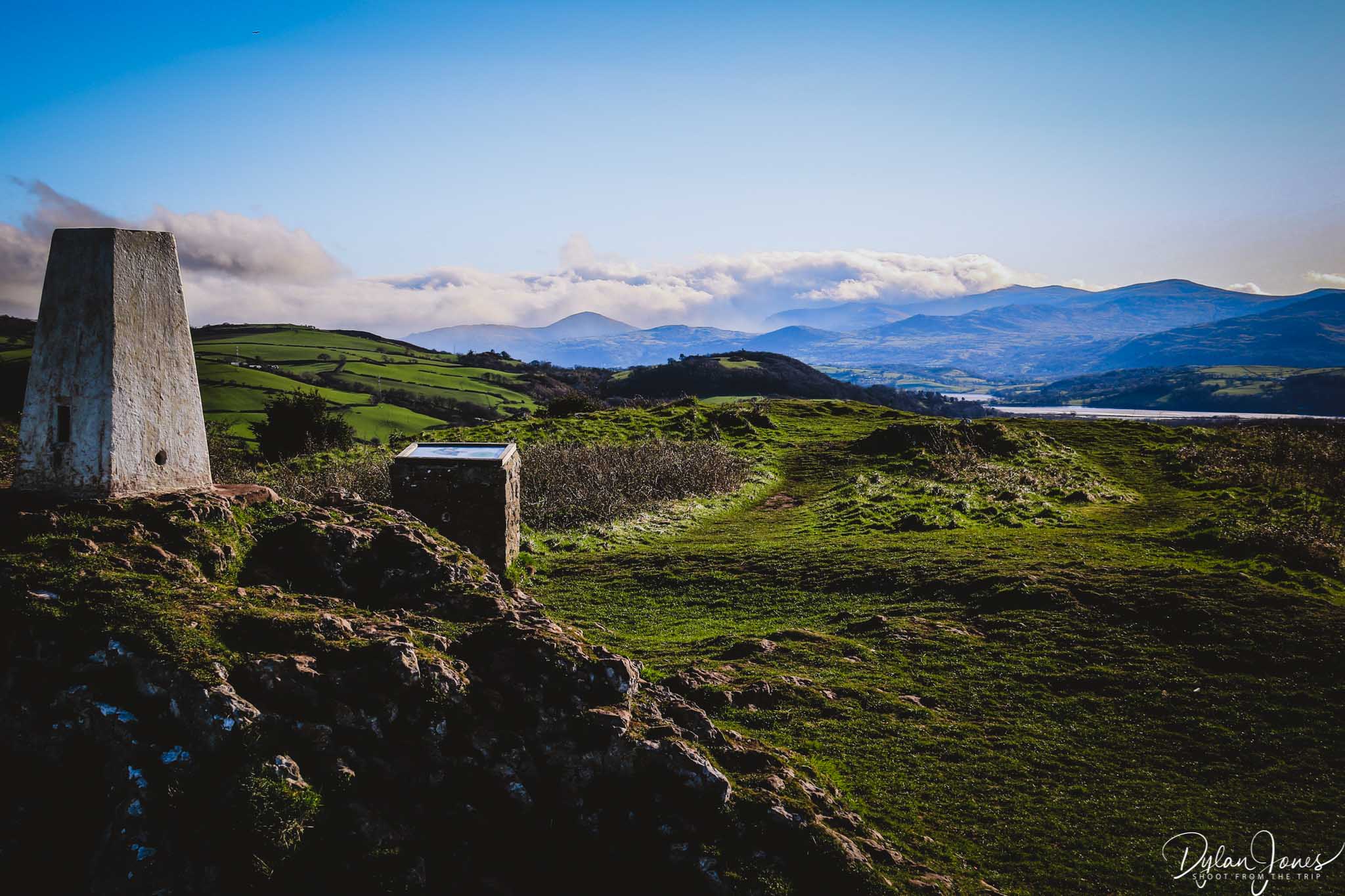 Carneddau views from the summit of Bryn Euryn