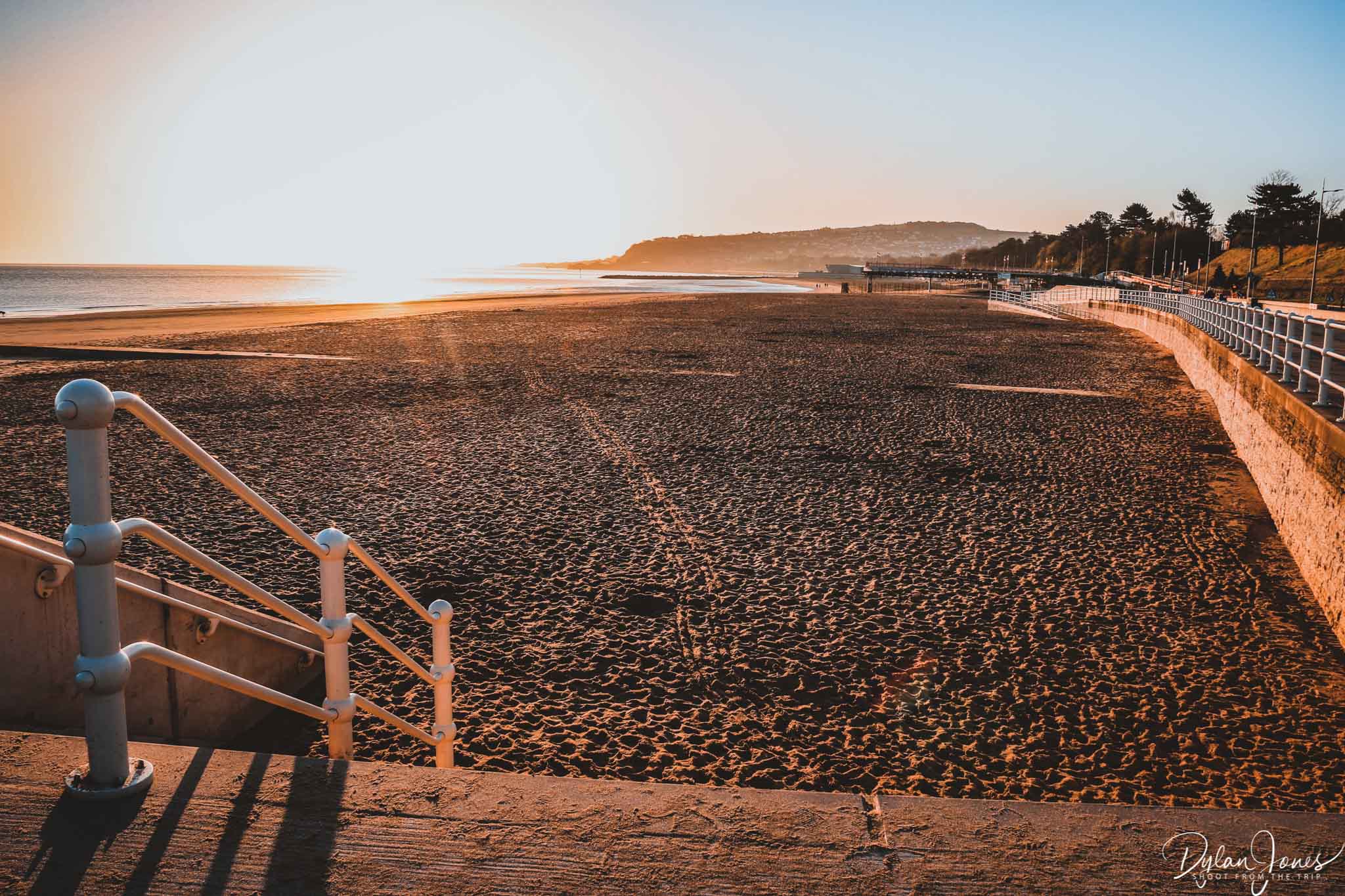 Sunrise at Colwyn Bay beach