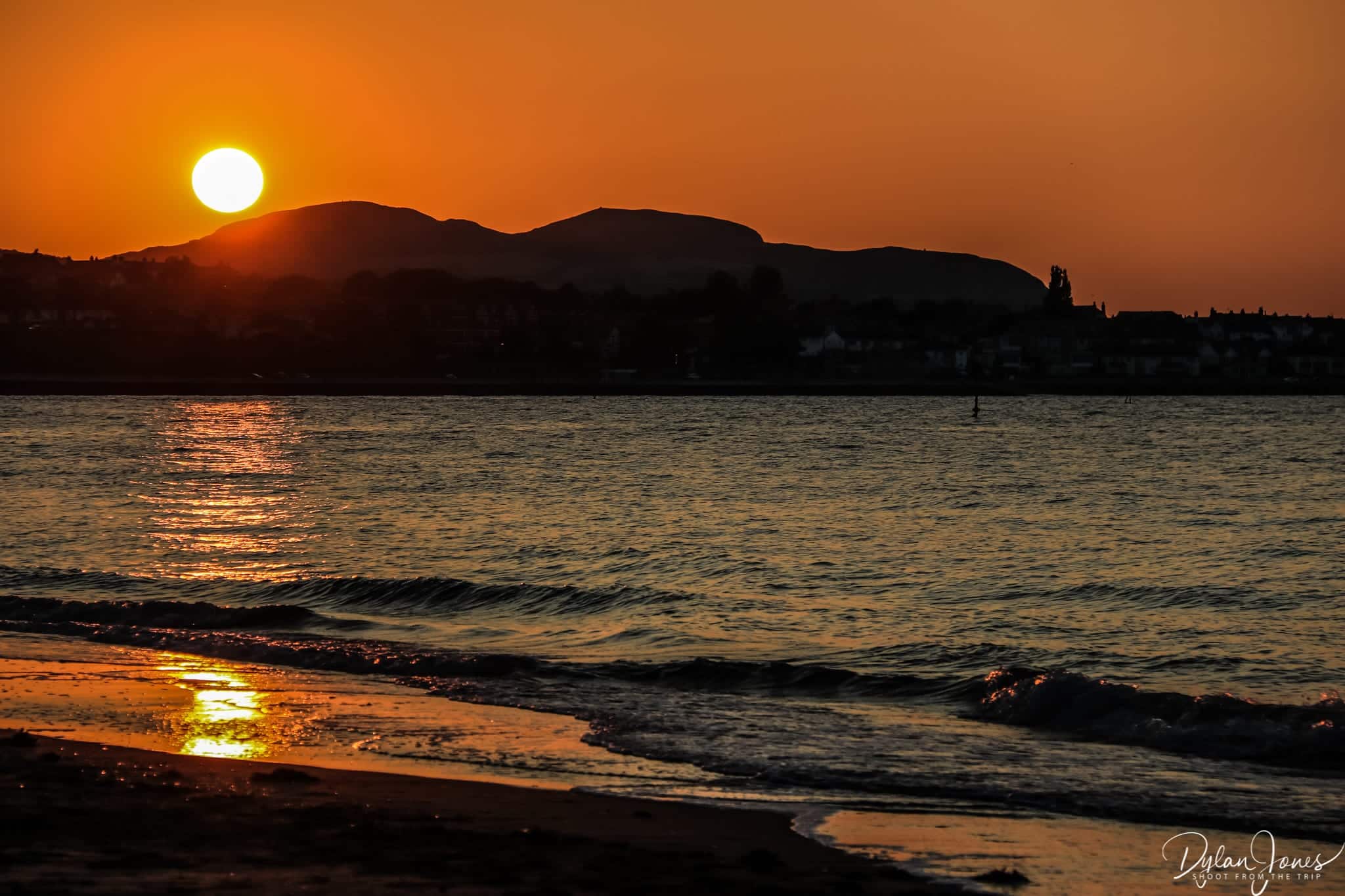 Sunset from Colwyn Bay beach