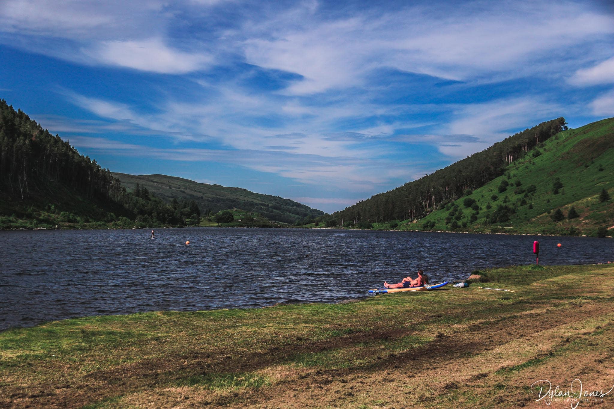 Llyn Geirionydd - great for lovers of water sports