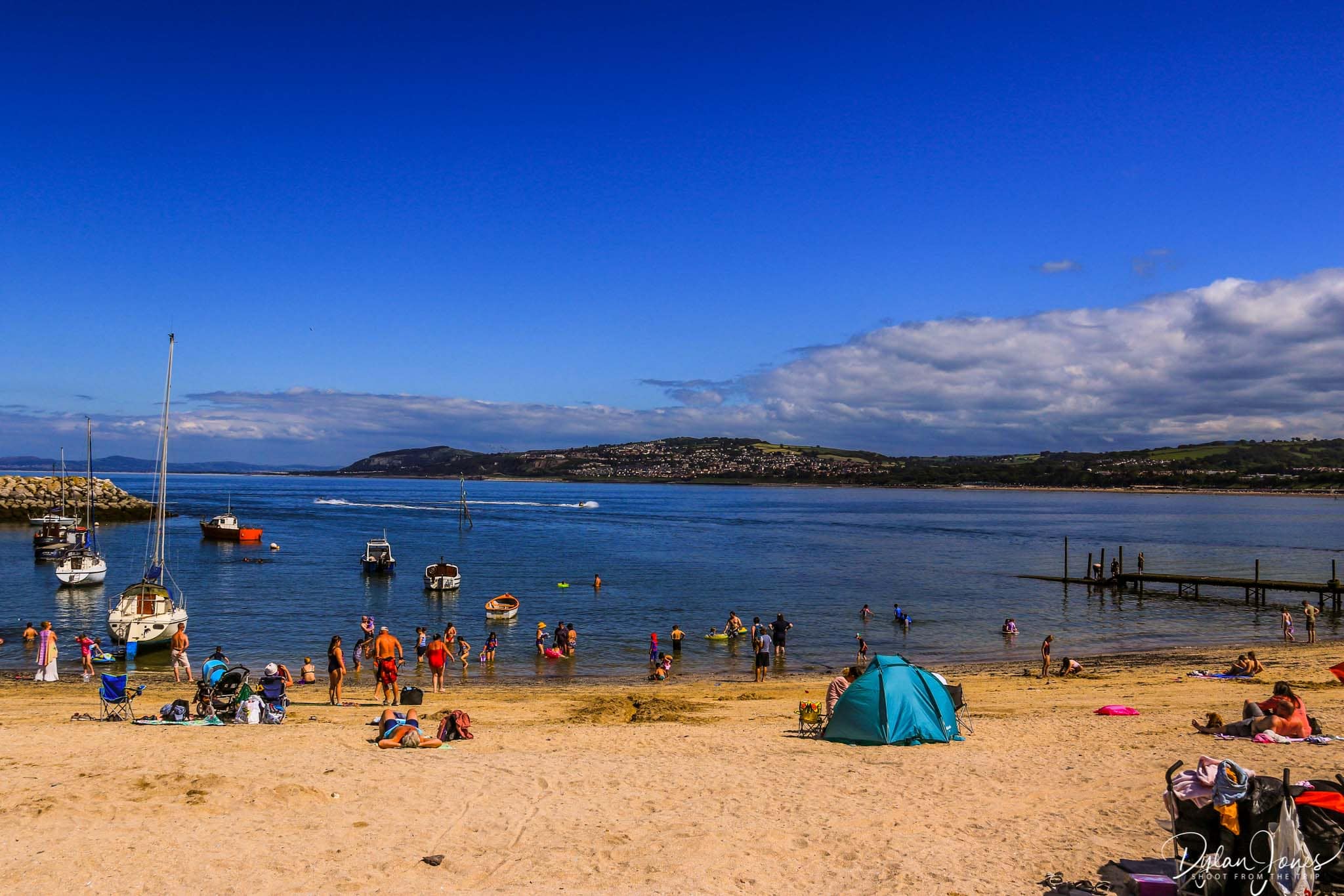 Summer days on Rhos-on-Sea beach
