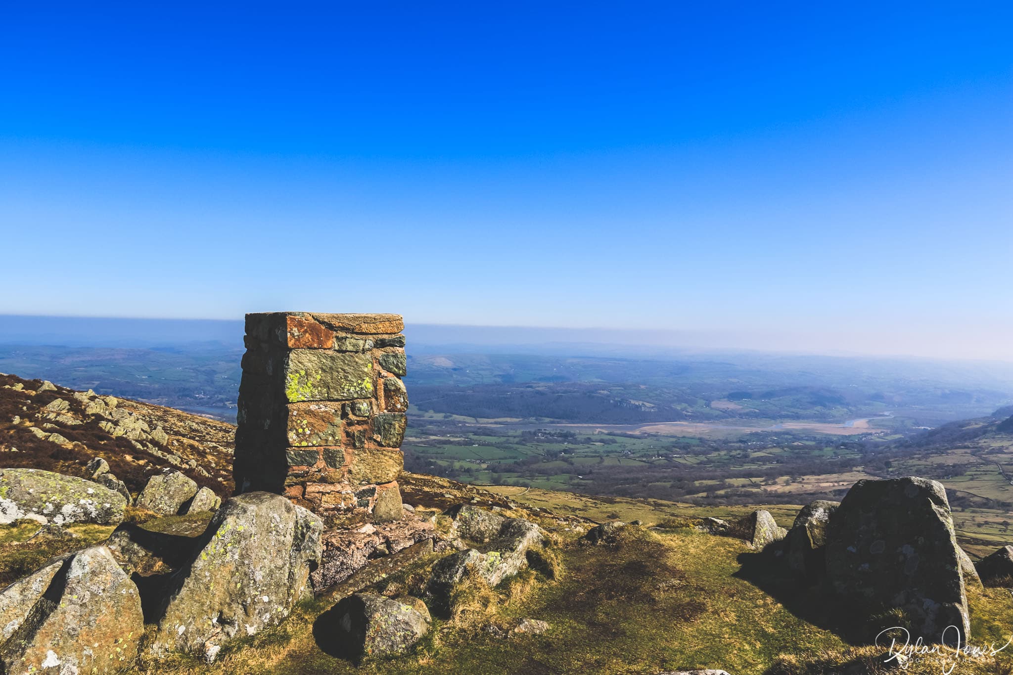 Tal y Fan summit trig point