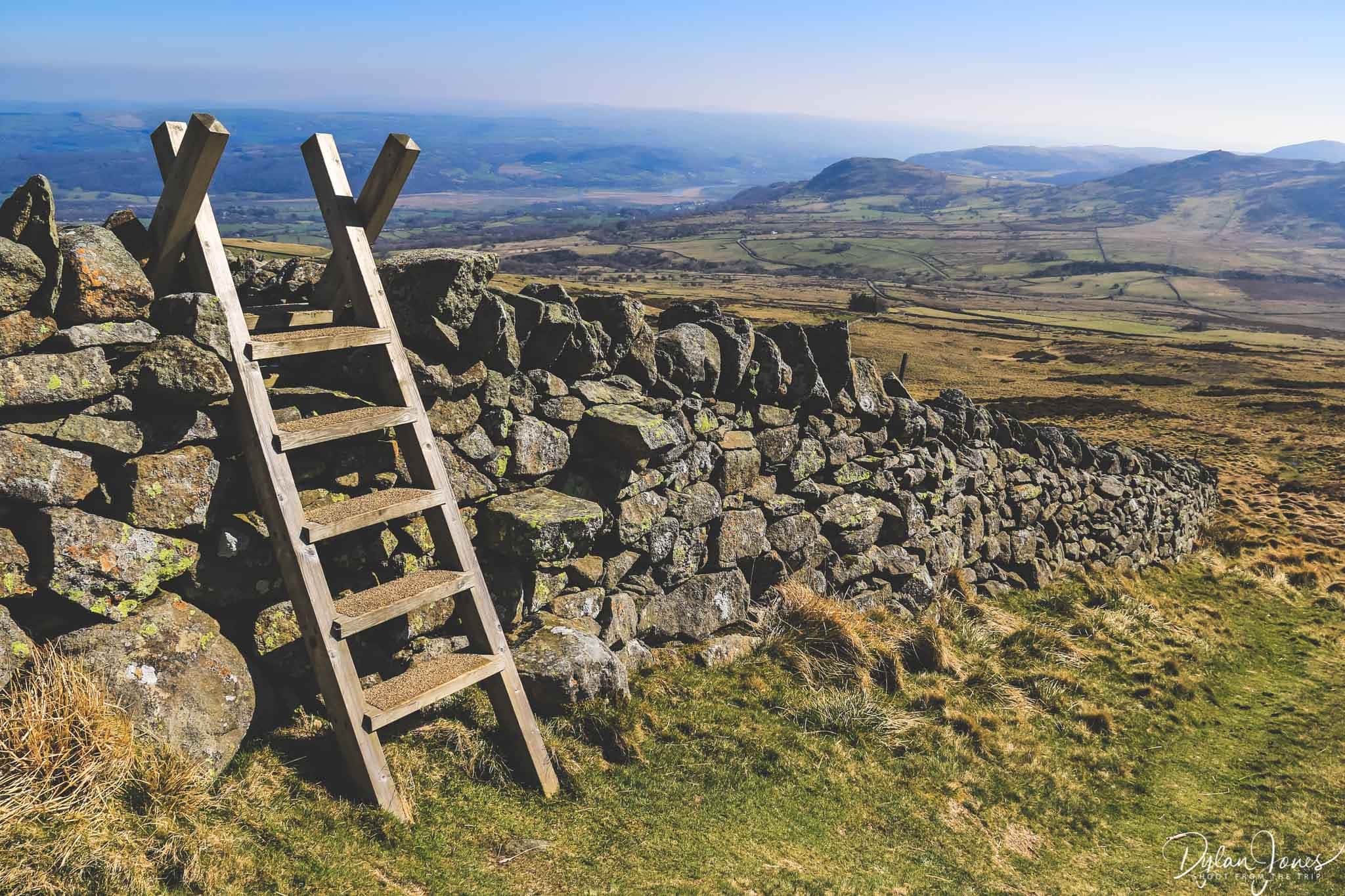 The Tal y Fan walking route