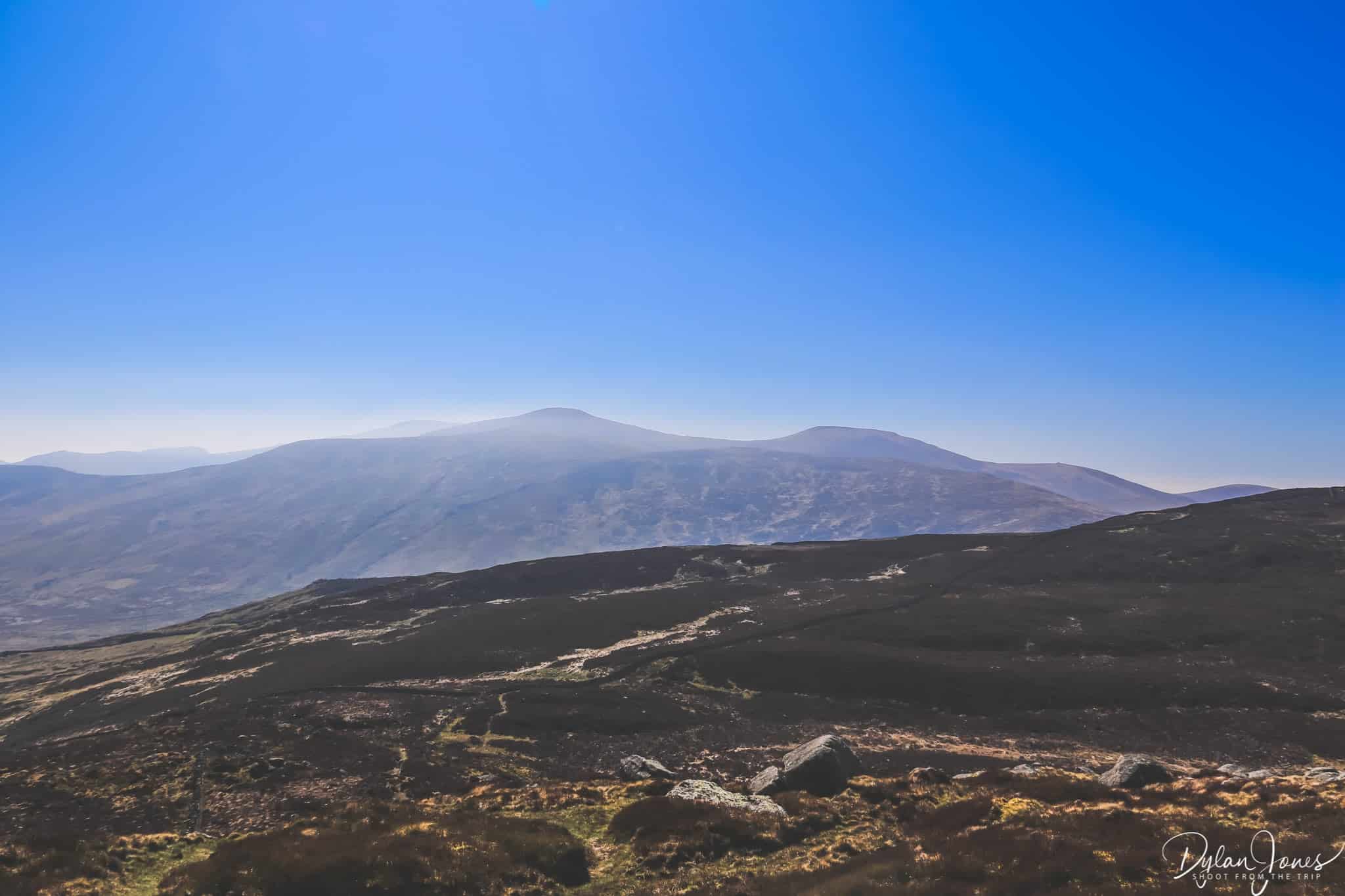 A view of the Carneddau range from Tal y Fan