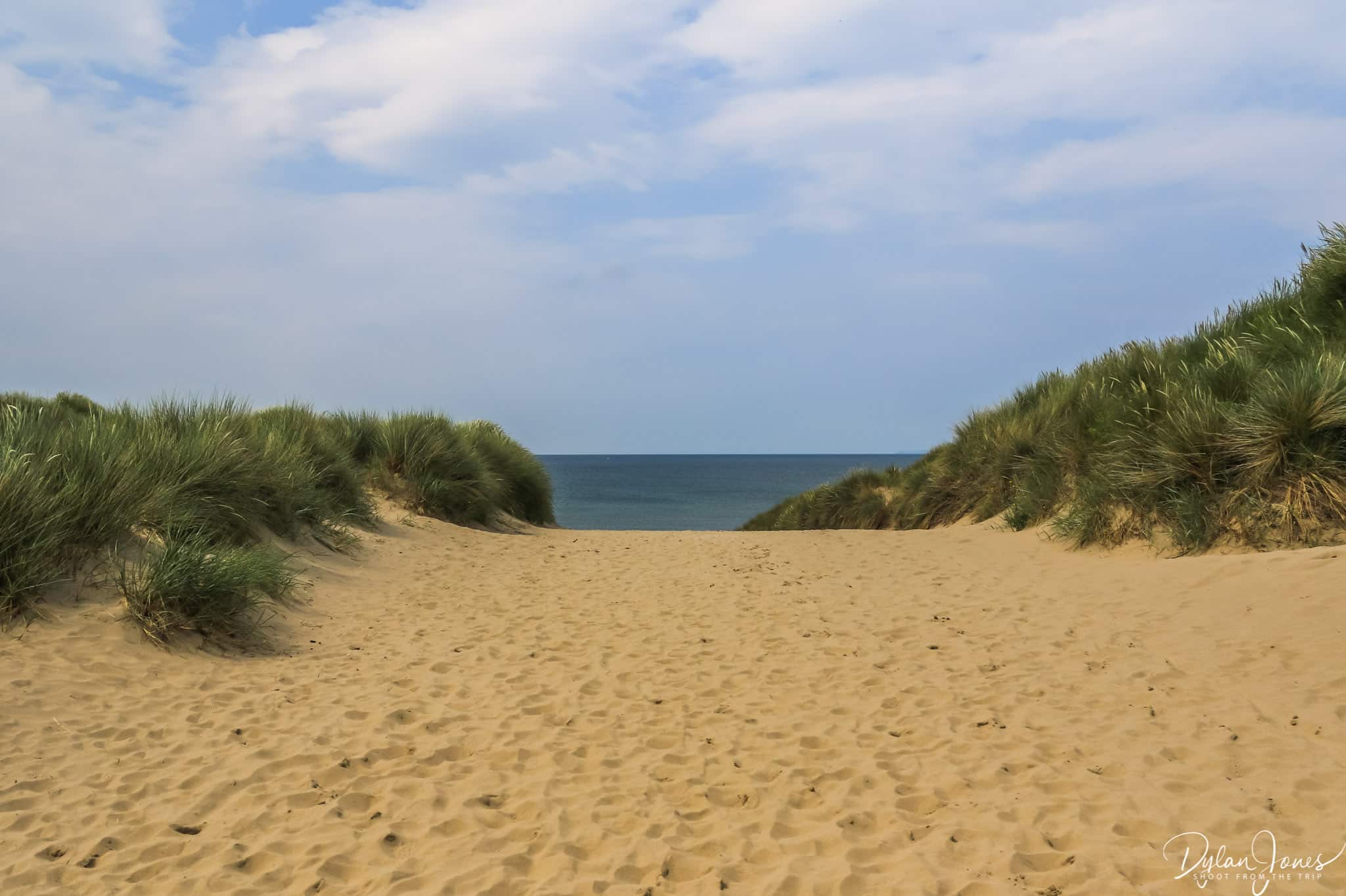 Golden sands of Harlech Beach