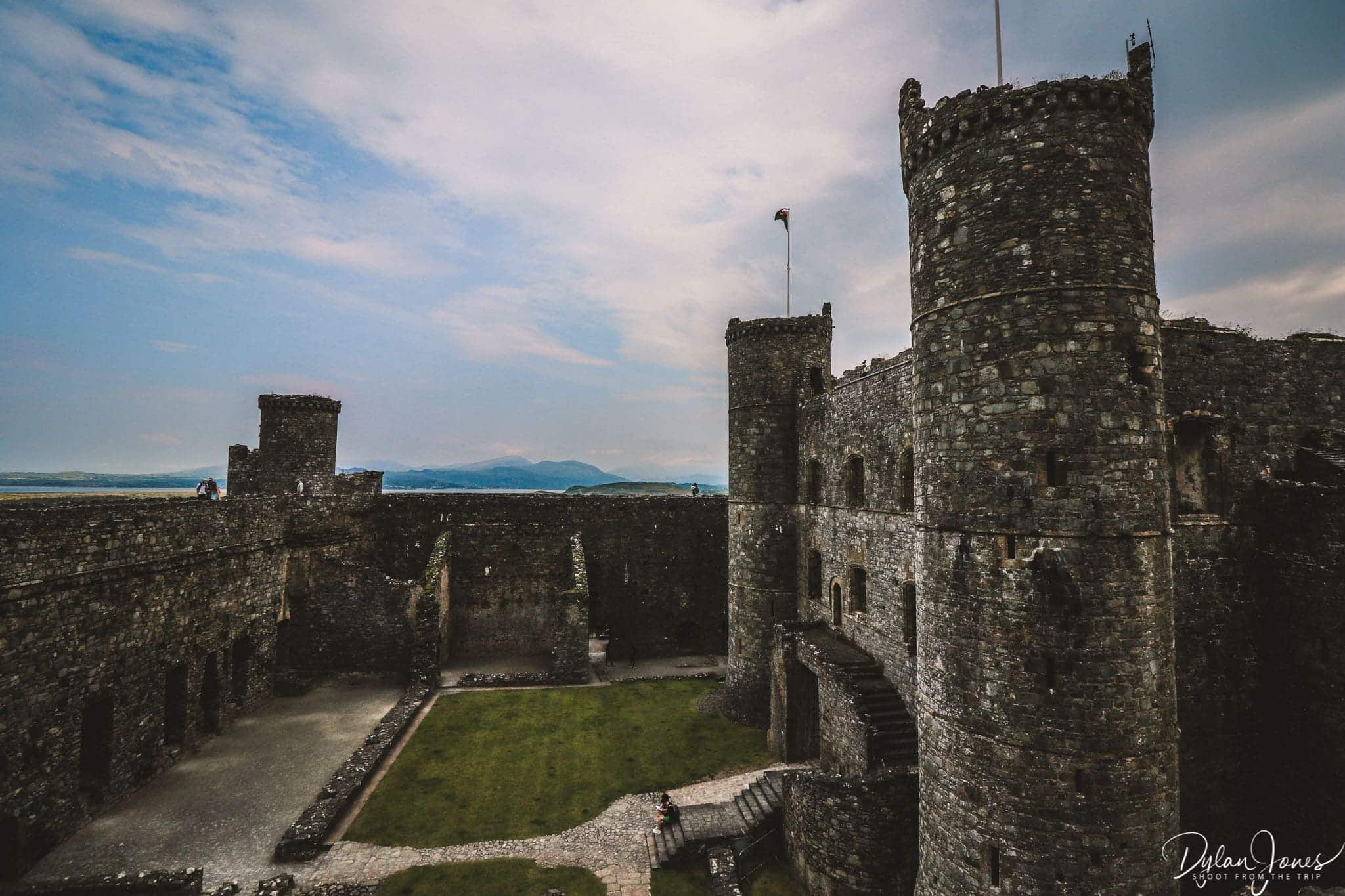 Snowdonia views from Harlech Castle