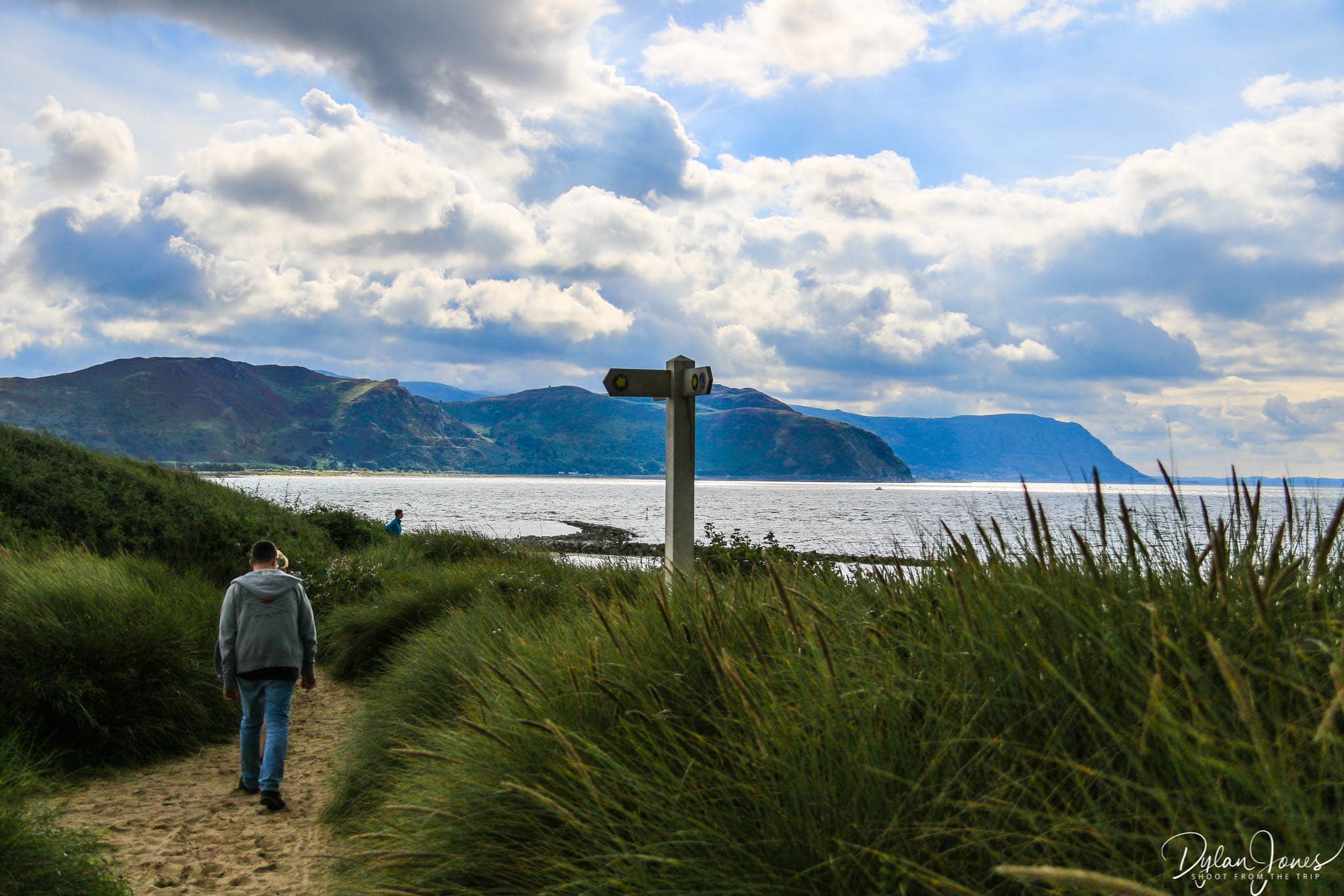 Walking through the dunes in Llandudno