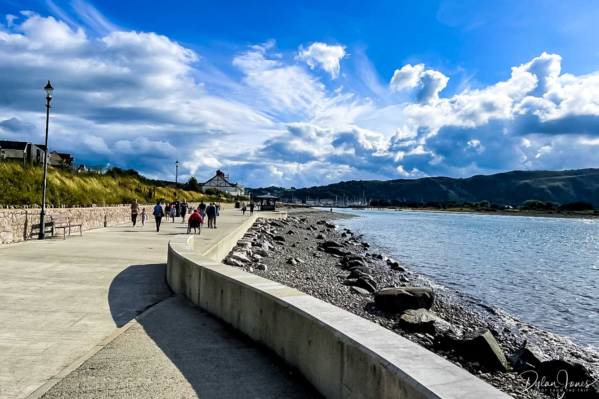 The Wales Coast Path at Deganwy Promenade
