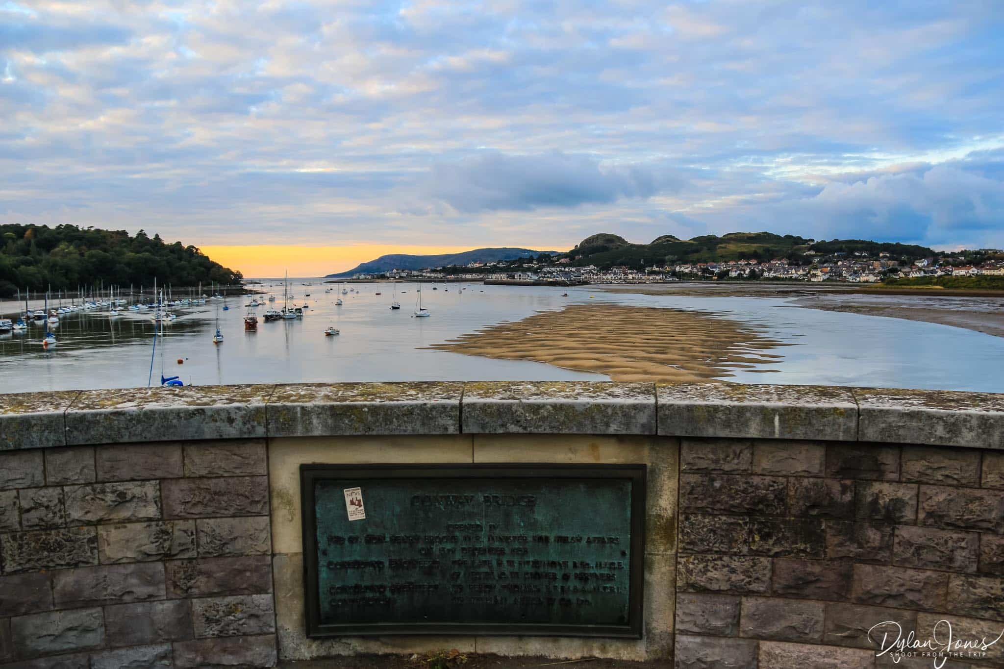 Coastal views from Conwy Bridge