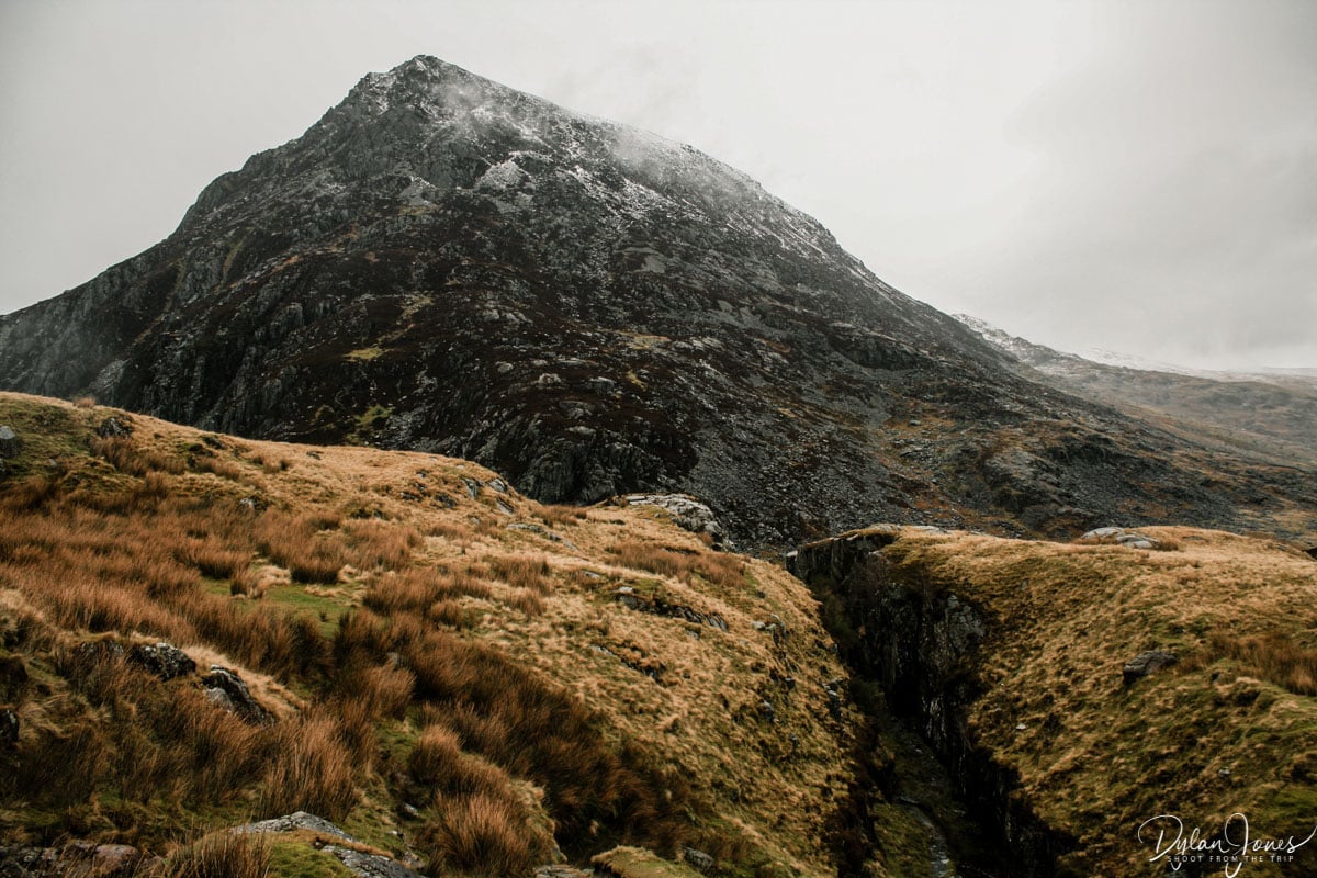 The crevice pathway and Pen yr Ole Wen