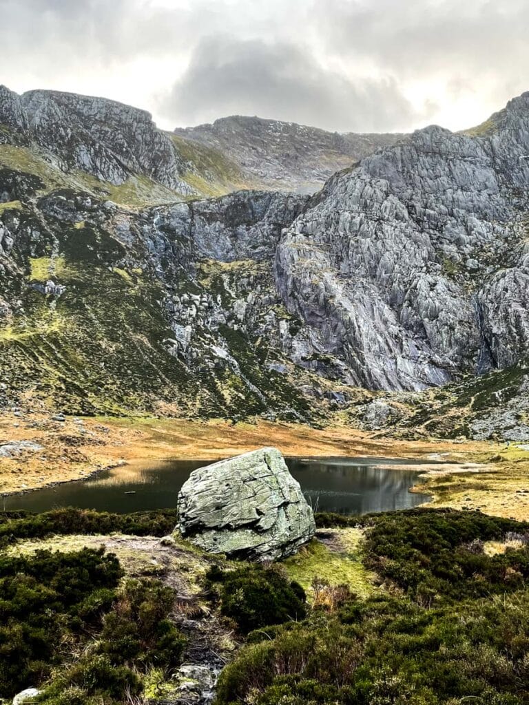 Views towards the back of Llyn Idwal