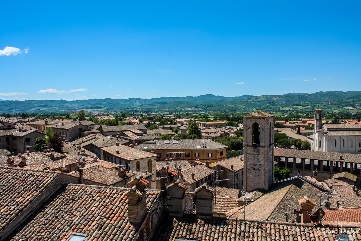 Views from the Piazza Grande in Gubbio: Things to do in Umbria