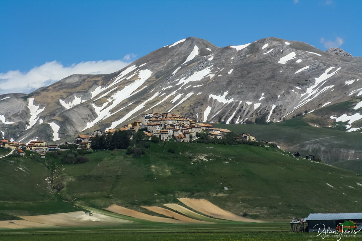 The hilltop hamlet of Castelluccio di Norcia