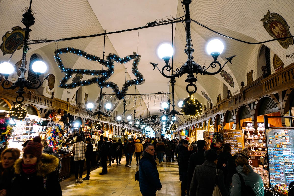 Interior market at The Cloth Hall