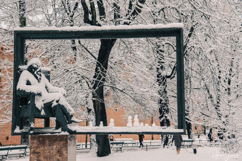 Planty Park in winter