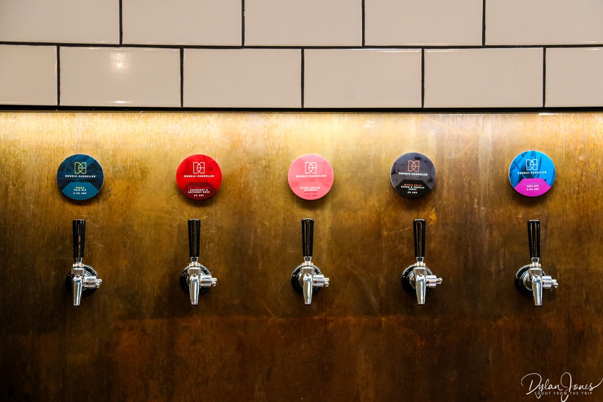 Double-Barrelled Brewery beer taps