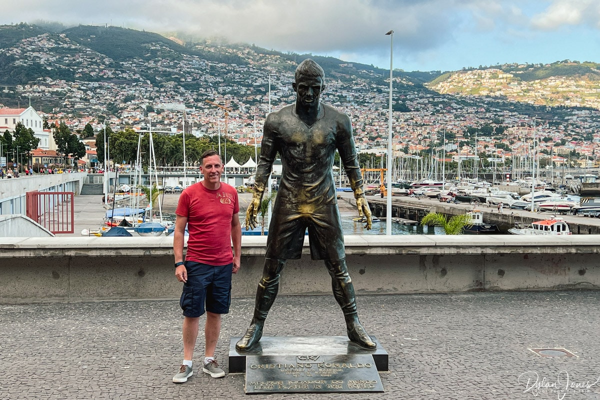 A statue of Cristiano Ronaldo (and me)