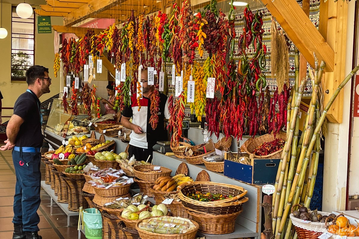 A stall at the Mercado dos Lavradores