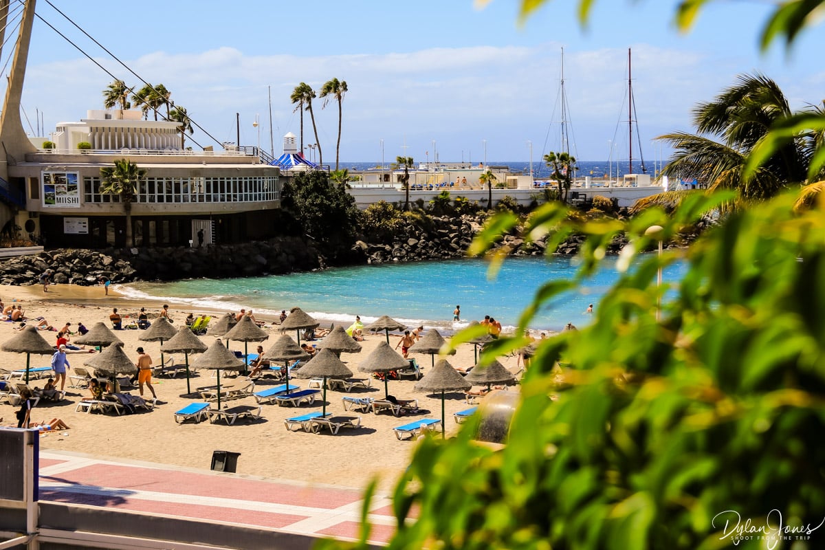 A Costa Adeje beach on our Jet2holidays to Tenerife break