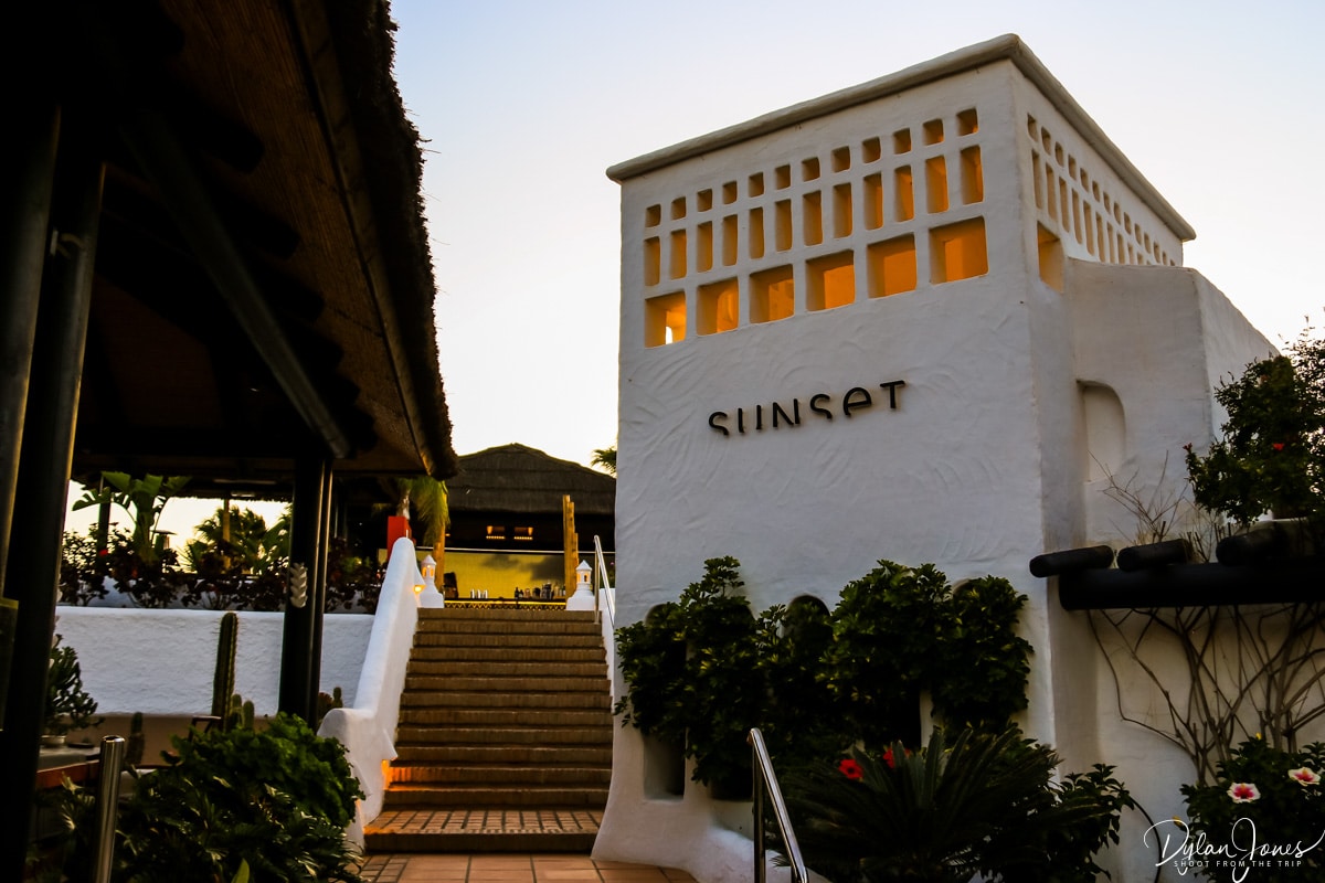 Steps to the Sunset Bar at Dreams Jardin Tropical Resort & Spa, Tenerife